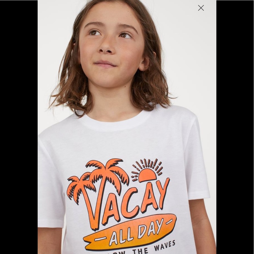 Boys t shirt VACAY ALL DAY  NWT